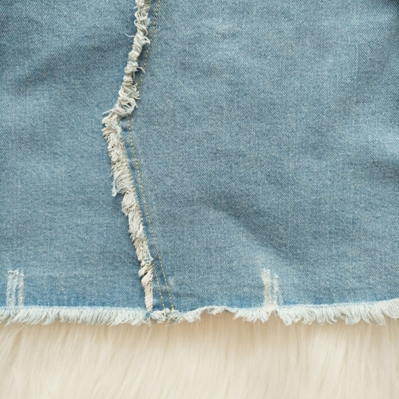 LAST 1! POL Bib Overall Denim Jumper Jean Dress - Picture 7 of 8